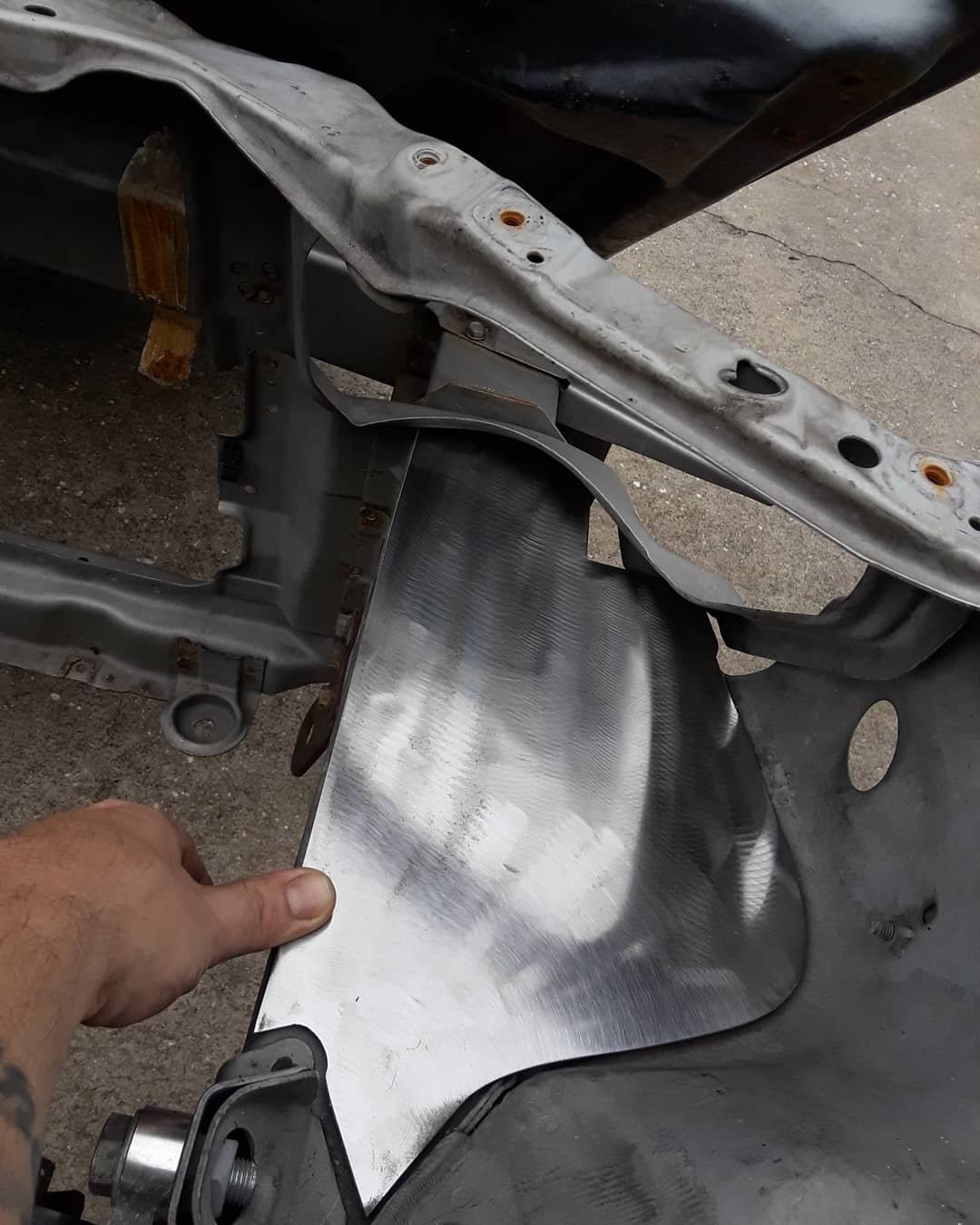 ODB WW "Big" Frame Rail Plate Kit 92-95 Civic (EG)